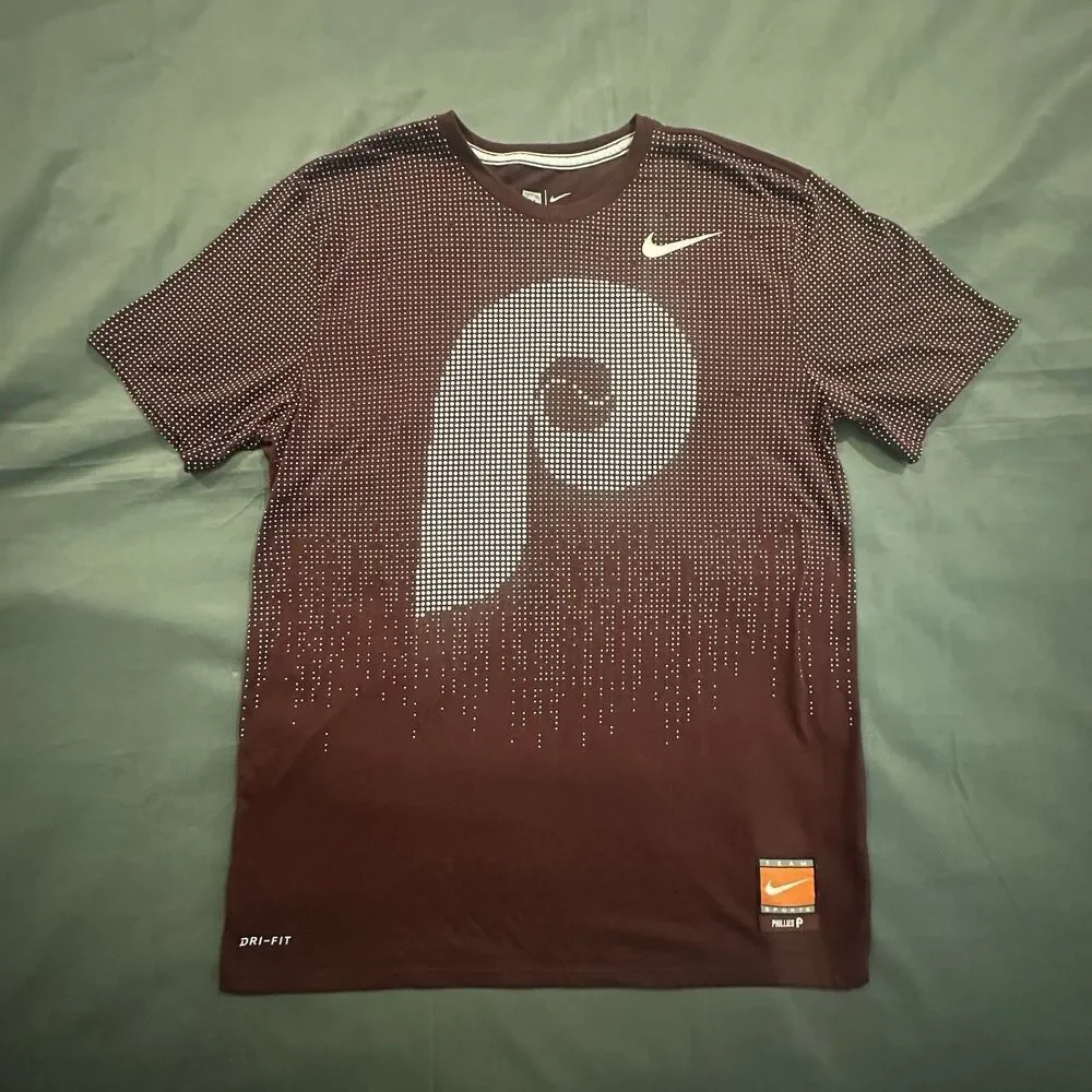 Nike Philadelphia Phillies Shirt Mens Large Maroon Cooperstown Athletic Team